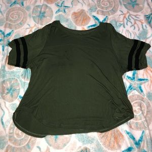 Olive green crop top
